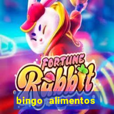 bingo alimentos para imprimir